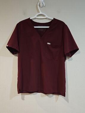 Figs Maroon Top
